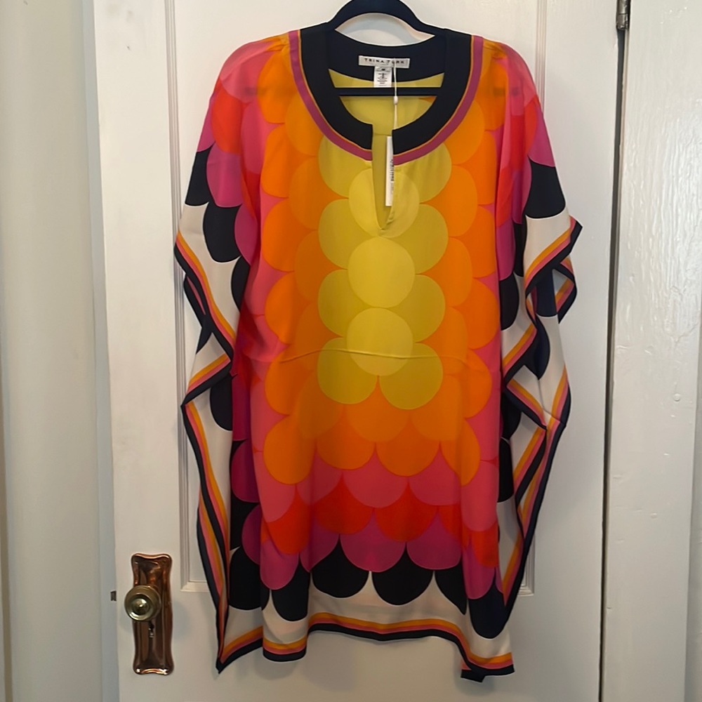 NWT Trina Turk Theodora silk mini dress